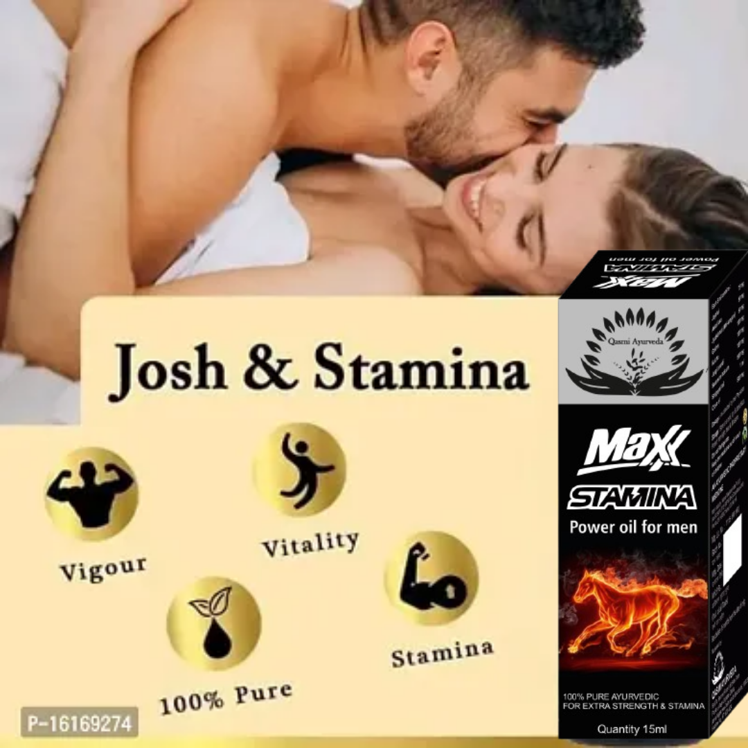 Maxx Stamina Oil 15ml Qasmi Ayurveda - Image 4